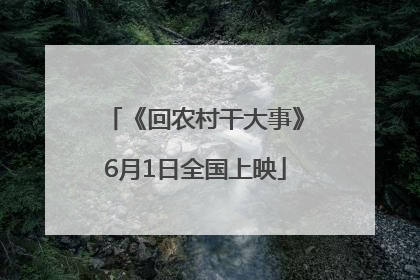 《回农村干大事》6月1日全国上映