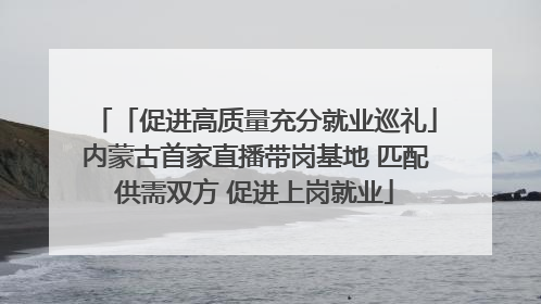 「促进高质量充分就业巡礼」内蒙古首家直播带岗基地 匹配供需双方 促进上岗就业
