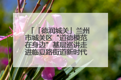 「德润城关」兰州市城关区“道德模范在身边”基层巡讲走进临夏路街道新时代文明实践所