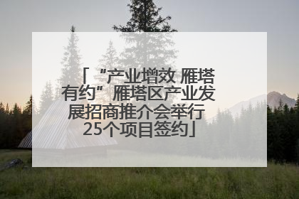 “产业增效 雁塔有约”雁塔区产业发展招商推介会举行 25个项目签约