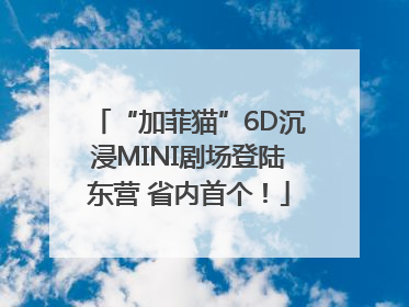 “加菲猫”6D沉浸MINI剧场登陆东营 省内首个！