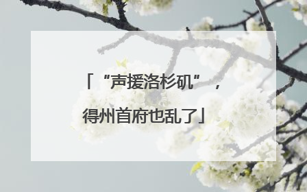 “声援洛杉矶”，得州首府也乱了