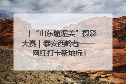 “山东邂逅美”摄影大赛｜泰安西岭巷——网红打卡新地标