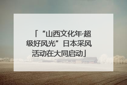 “山西文化年·超级好风光”日本采风活动在大同启动