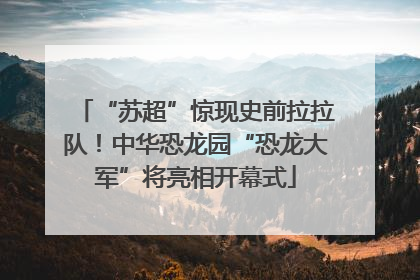 “苏超”惊现史前拉拉队！中华恐龙园“恐龙大军”将亮相开幕式