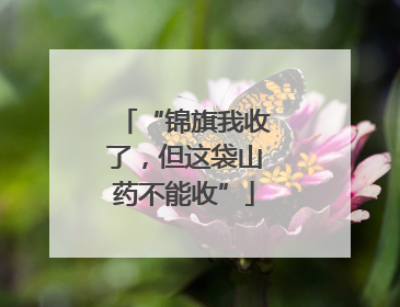 “锦旗我收了，但这袋山药不能收”