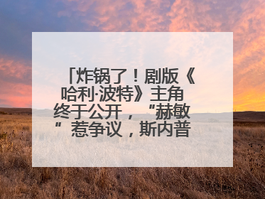 炸锅了！剧版《哈利·波特》主角终于公开，“赫敏”惹争议，斯内普变黑人……