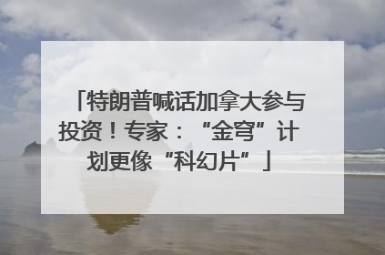 特朗普喊话加拿大参与投资！专家：“金穹”计划更像“科幻片”