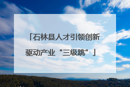 石林县人才引领创新驱动产业“三级跳”