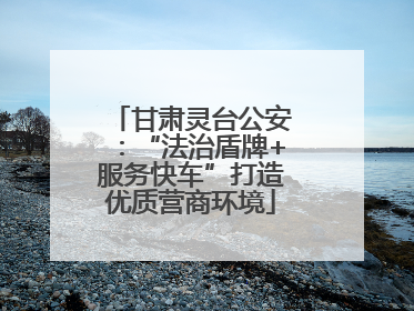 甘肃灵台公安：“法治盾牌+服务快车”打造优质营商环境