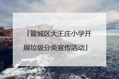 管城区大王庄小学开展垃圾分类宣传活动