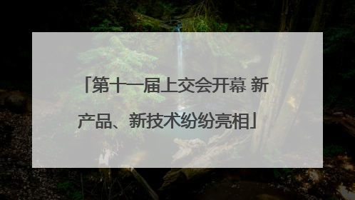 第十一届上交会开幕 新产品、新技术纷纷亮相