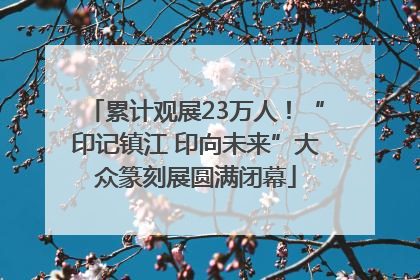 累计观展23万人！“印记镇江 印向未来”大众篆刻展圆满闭幕