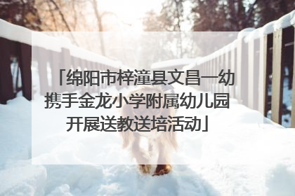 绵阳市梓潼县文昌一幼携手金龙小学附属幼儿园开展送教送培活动