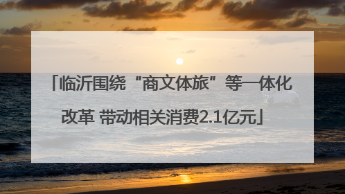 临沂围绕“商文体旅”等一体化改革 带动相关消费2.1亿元