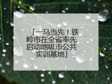 一马当先！铁岭市在全省率先启动地级市公共实训基地