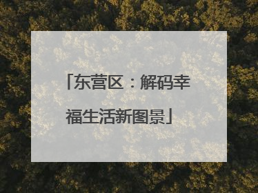 东营区：解码幸福生活新图景