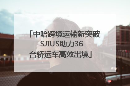 中哈跨境运输新突破 SJIUS助力36台轿运车高效出境