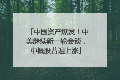 中国资产爆发！中美继续新一轮会谈，中概股普遍上涨