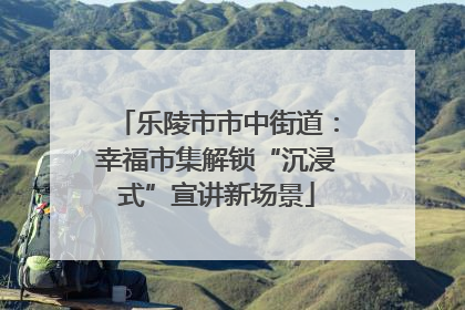 乐陵市市中街道：幸福市集解锁“沉浸式”宣讲新场景