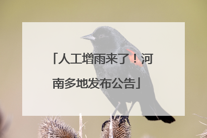 人工增雨来了！河南多地发布公告