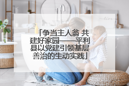 争当主人翁 共建好家园——平利县以党建引领基层善治的生动实践