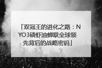 双冠王的进化之路：NYO3磷虾油蝉联全球领先背后的战略密码