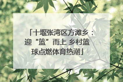 十堰张湾区方滩乡：迎“篮”而上 乡村篮球点燃体育热潮