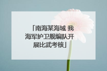南海某海域 我海军护卫舰编队开展比武考核