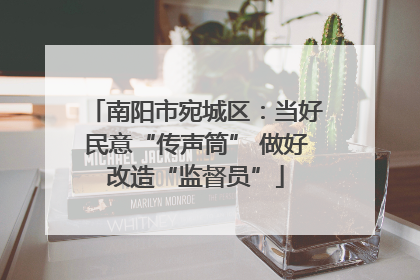 南阳市宛城区：当好民意“传声筒” 做好改造“监督员”