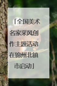 全国美术名家采风创作主题活动在锦州北镇市启动