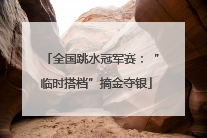 全国跳水冠军赛：“临时搭档”摘金夺银