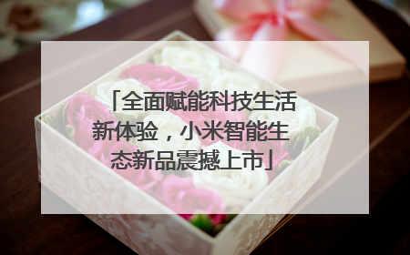 全面赋能科技生活新体验，小米智能生态新品震撼上市
