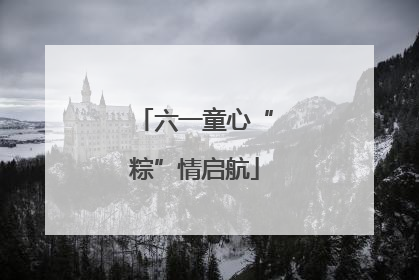 六一童心“粽”情启航