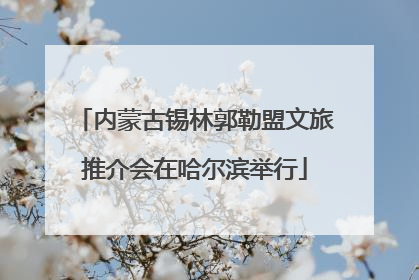 内蒙古锡林郭勒盟文旅推介会在哈尔滨举行