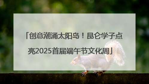 创意潮涌太阳岛！昆仑学子点亮2025首届端午节文化周