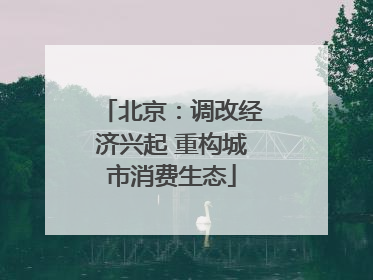 北京：调改经济兴起 重构城市消费生态