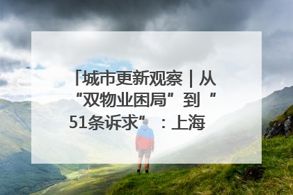 城市更新观察｜从“双物业困局”到“51条诉求”：上海市中心的老旧社区改造如何破题过关？