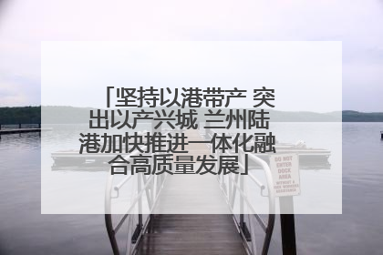 坚持以港带产 突出以产兴城 兰州陆港加快推进一体化融合高质量发展