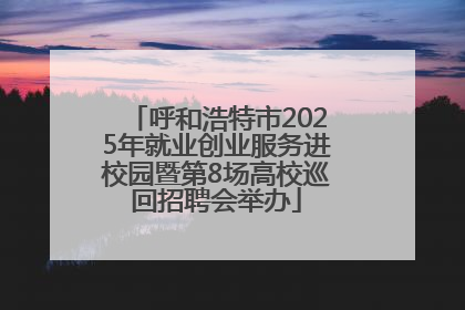 呼和浩特市2025年就业创业服务进校园暨第8场高校巡回招聘会举办