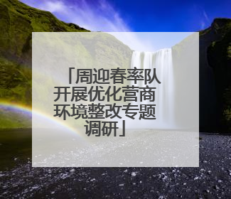 周迎春率队开展优化营商环境整改专题调研