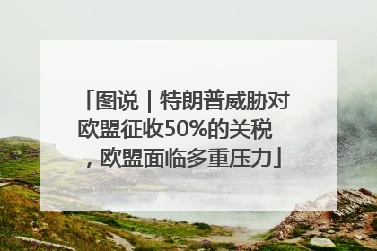 图说｜特朗普威胁对欧盟征收50%的关税，欧盟面临多重压力
