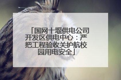 国网十堰供电公司开发区供电中心：严把工程验收关护航校园用电安全