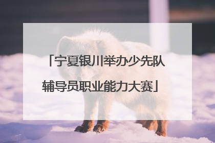 宁夏银川举办少先队辅导员职业能力大赛