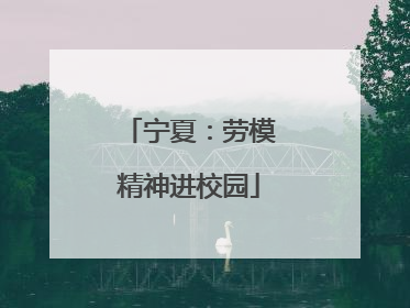 宁夏：劳模精神进校园
