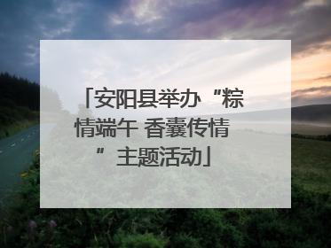 安阳县举办“粽情端午 香囊传情”主题活动