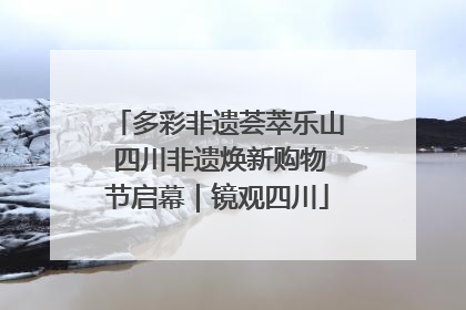 多彩非遗荟萃乐山 四川非遗焕新购物节启幕｜镜观四川