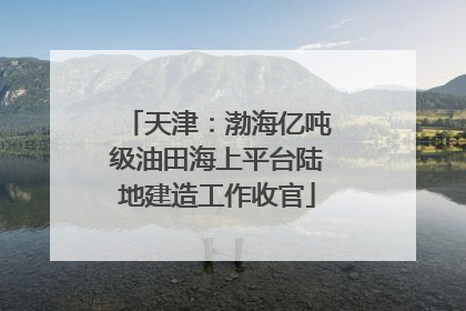 天津：渤海亿吨级油田海上平台陆地建造工作收官