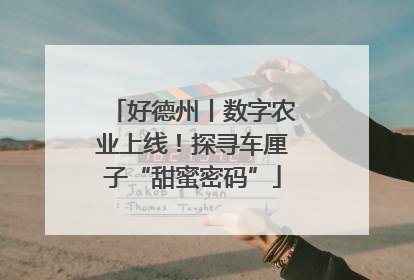 好德州丨数字农业上线！探寻车厘子“甜蜜密码”