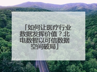 如何让医疗行业数据发挥价值？北电数智以可信数据空间破局